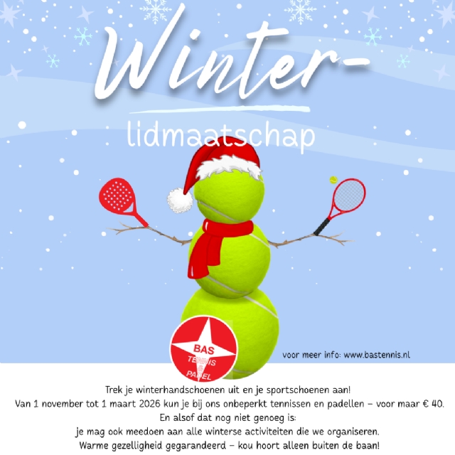 Winterlidmaatschap € 40