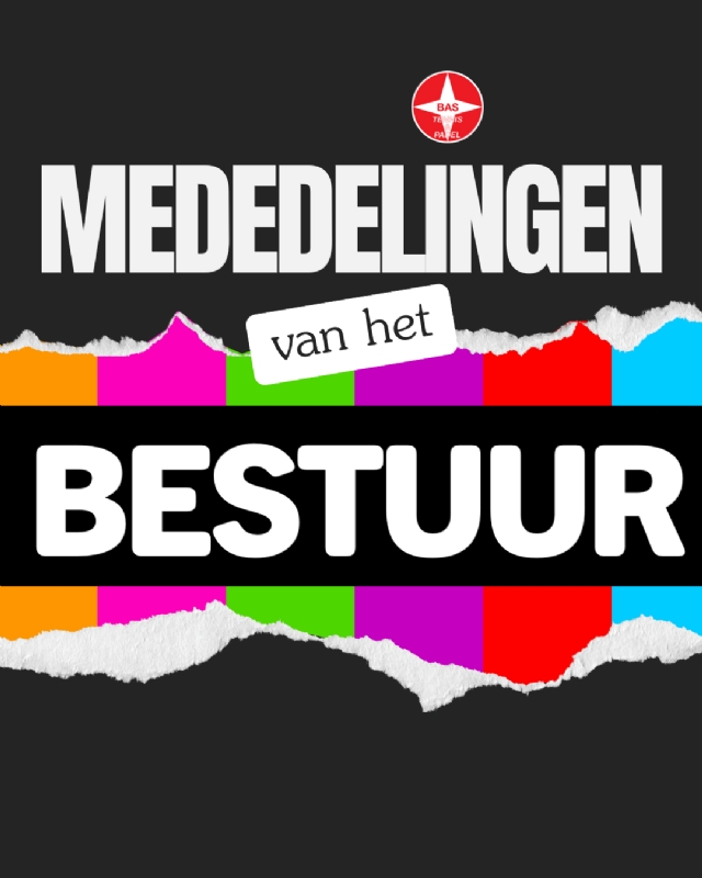 Mededelingen van het bestuur